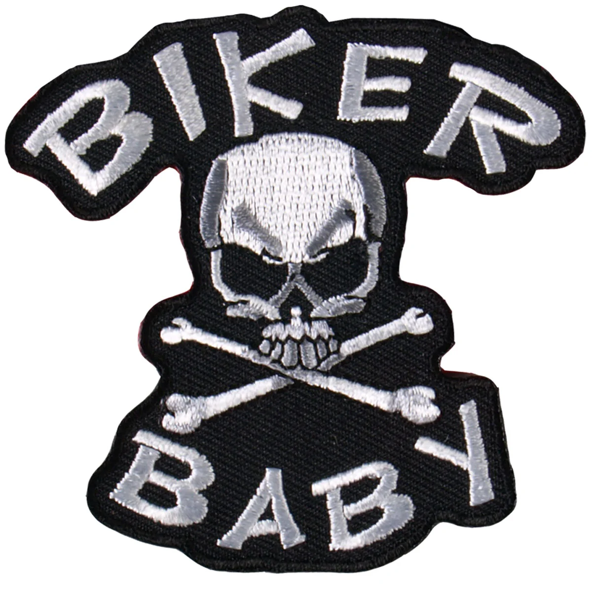 Reusable Hot Leathers PPA2062 Biker Baby Skull n' Bone 3 x 3 Patch Certified