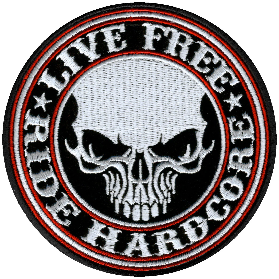 Breathable Hot Leathers PPA5370 Live Ride Hardcore Skull Patch 4 x 4 Effective