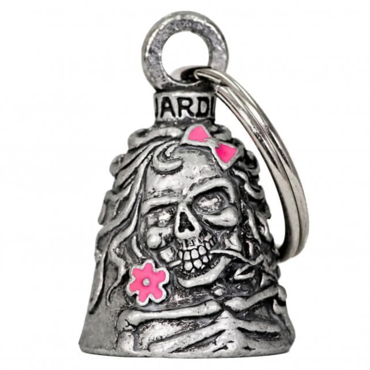 Trendy Hot Leathers BEA1087 Lady Skull Guardian Bell Original Design