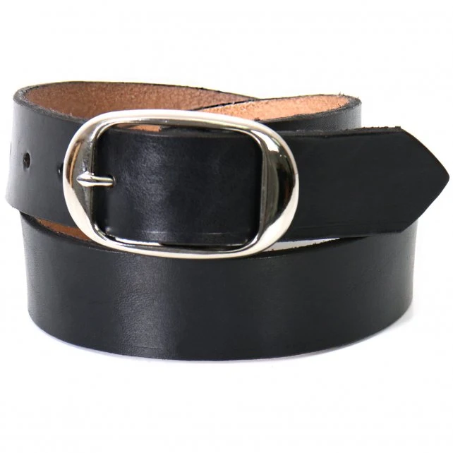 Durable Hot Leathers BLA1012 Black Leather Belt Fine Crafted