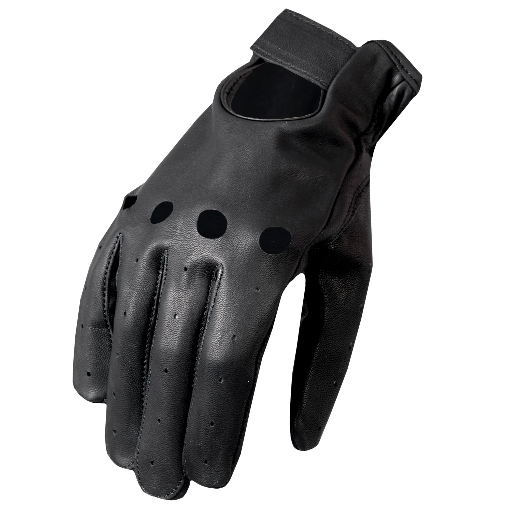 World-Class Hot Leathers GVM1009 Vented Unlined Leather Driving Glove Healthy