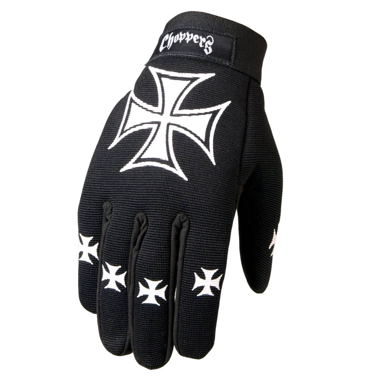 Prestigious Hot Leathers GVM2001 Iron Crosses Choppers Mechanics Gloves Verified