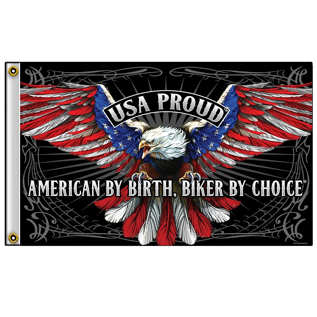 Relaxed Hot Leathers FGA1069 American Eagle Flag 3 Foot x 5 Foot Selected
