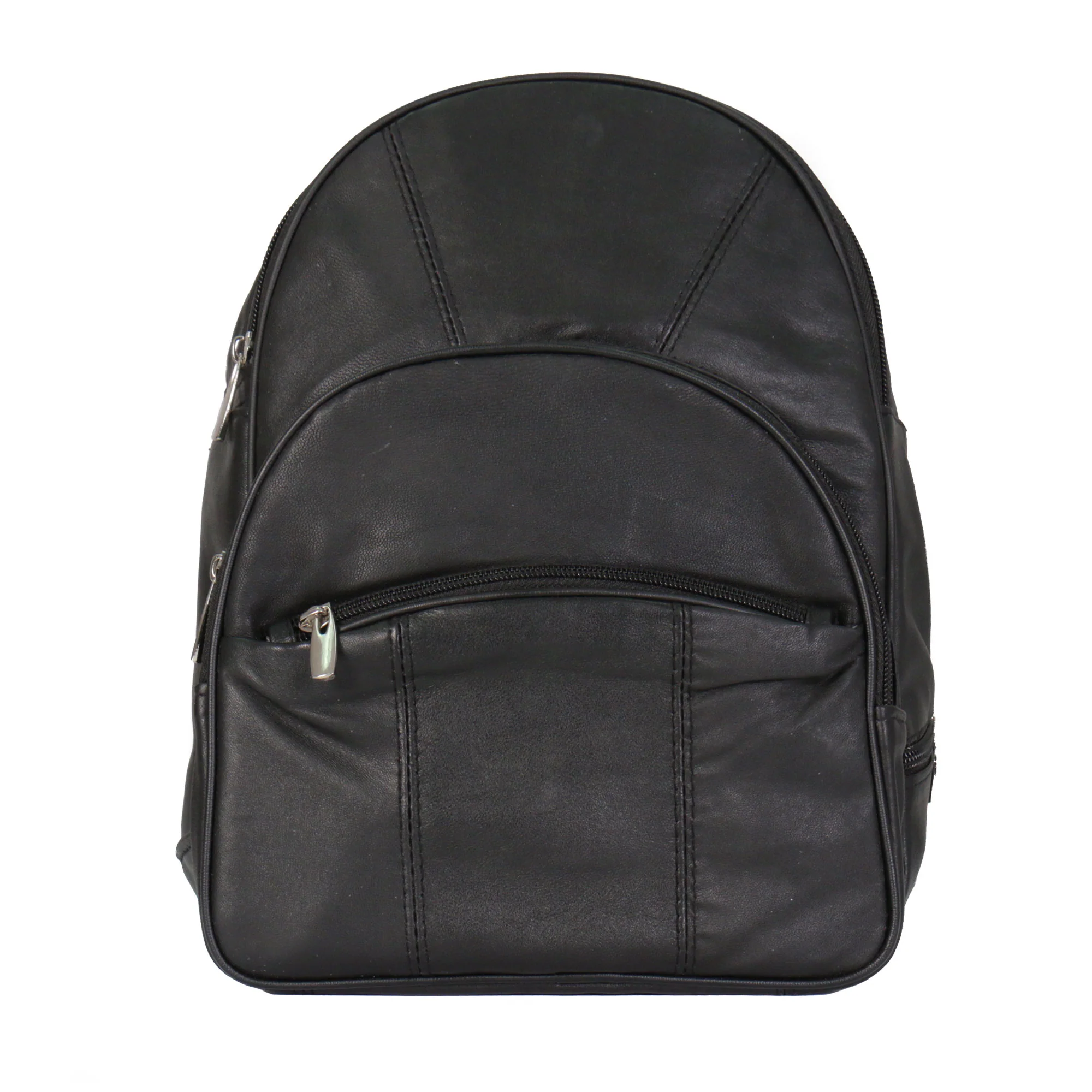 Reliable Hot Leathers BPA1018 Black Leather 6 Pocket Backpack First-Class