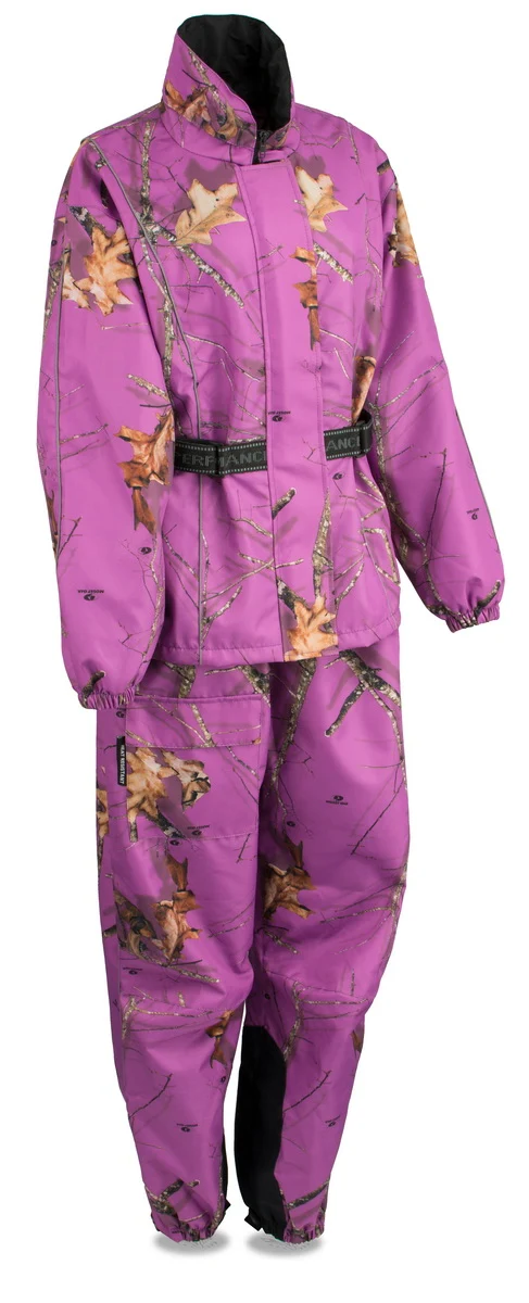 High-End Milwaukee Leather MPL9600 Women's Purple Mossy Oak Camo Rain Suit Premium Material