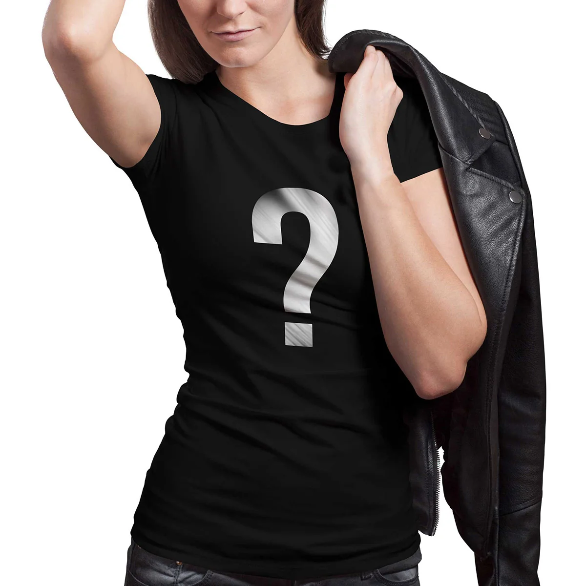 Efficient Hot Leathers MYS1002 Women's Mystery Motorcycle T-Shirt Detailed