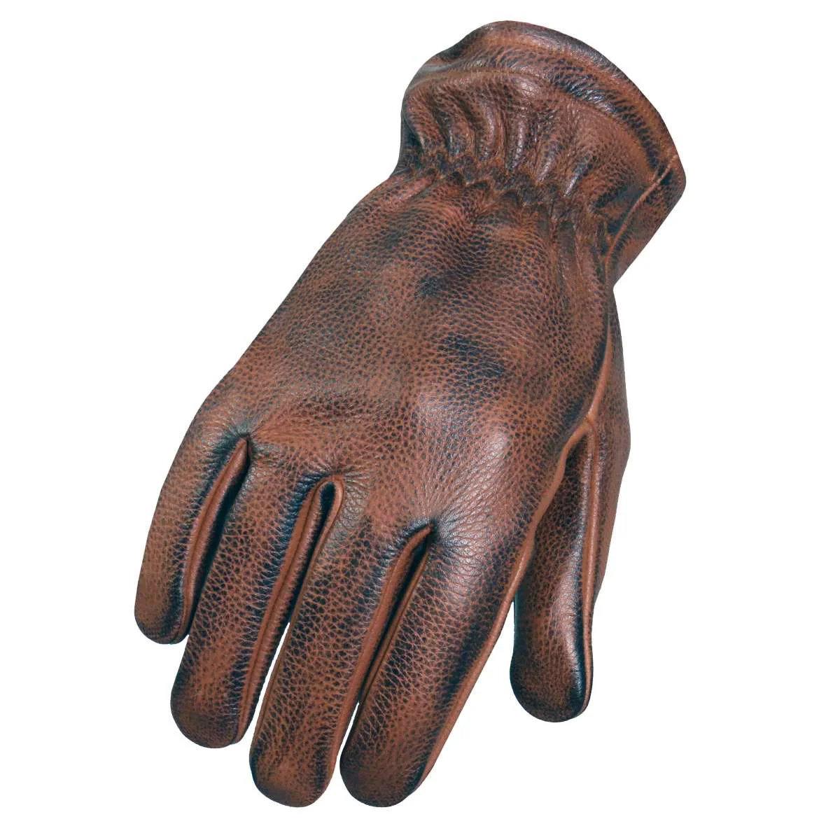 Comfortable Hot Leathers Distressed Brown Leather Driving Gloves GVM1029 Selected