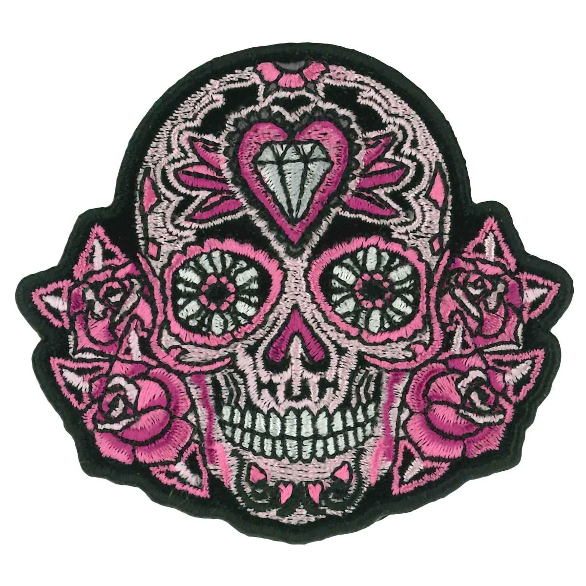 Authentic Hot Leathers 3 Sugar Skull Patch PPA6960 Fine