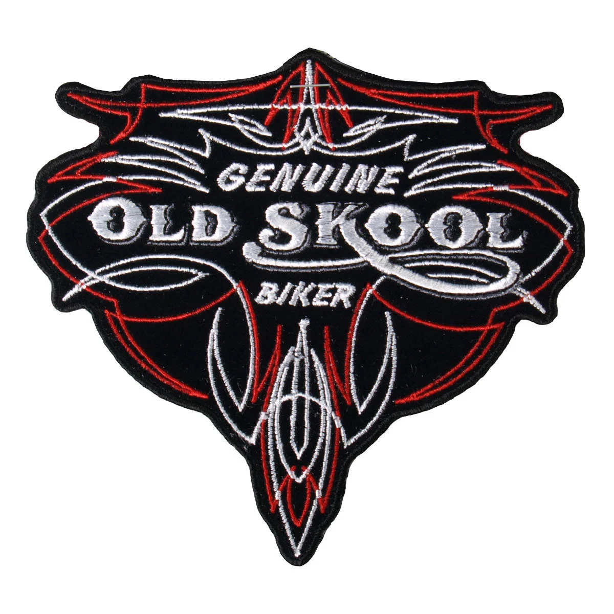 Fast Hot Leathers Old Skool Biker Pinstripe 5 x 5 Patch PPA5280 Organic
