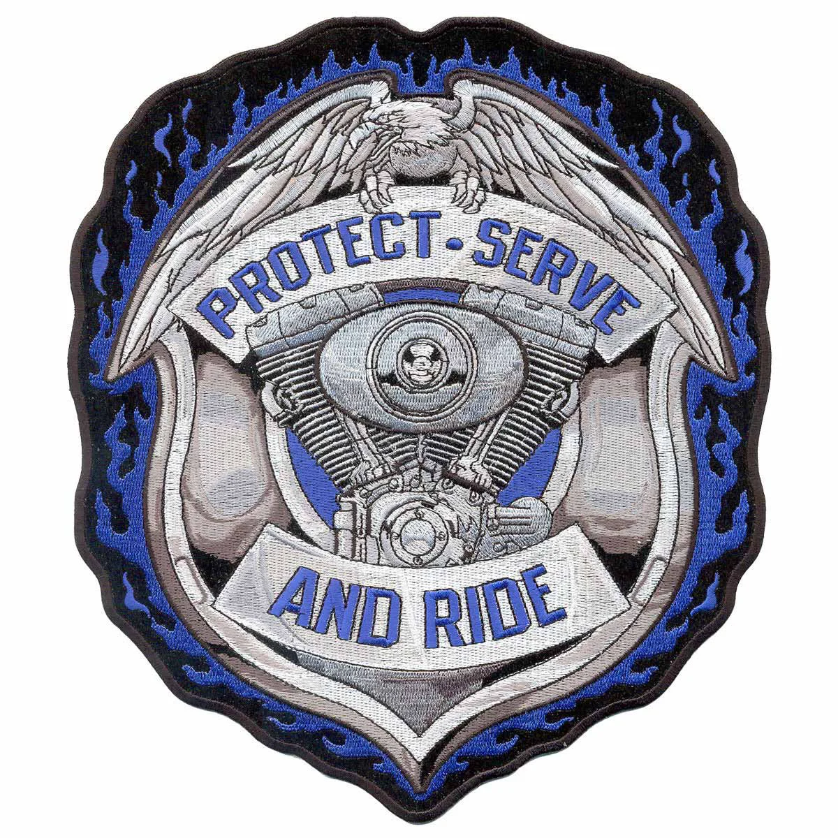 Responsible Hot Leathers Protect and Serve Patch 5 X 5 PPA6123 Easy-to-Use