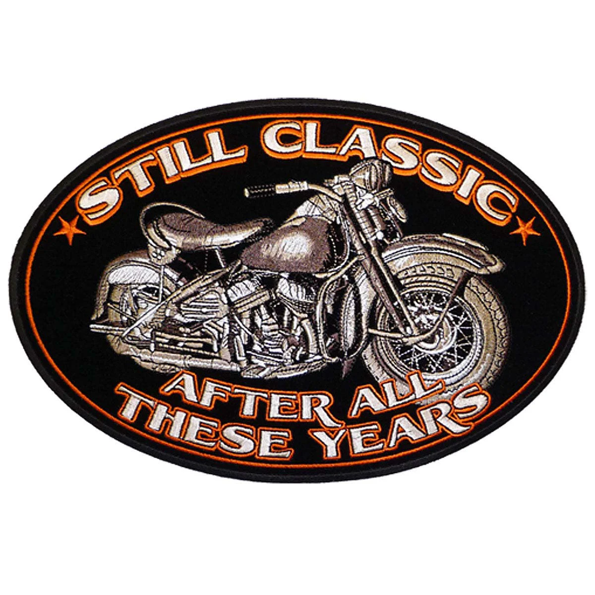 Healthy Hot Leathers Classic Bike Oval 5 x 3 Patch PPA5120 Reliable