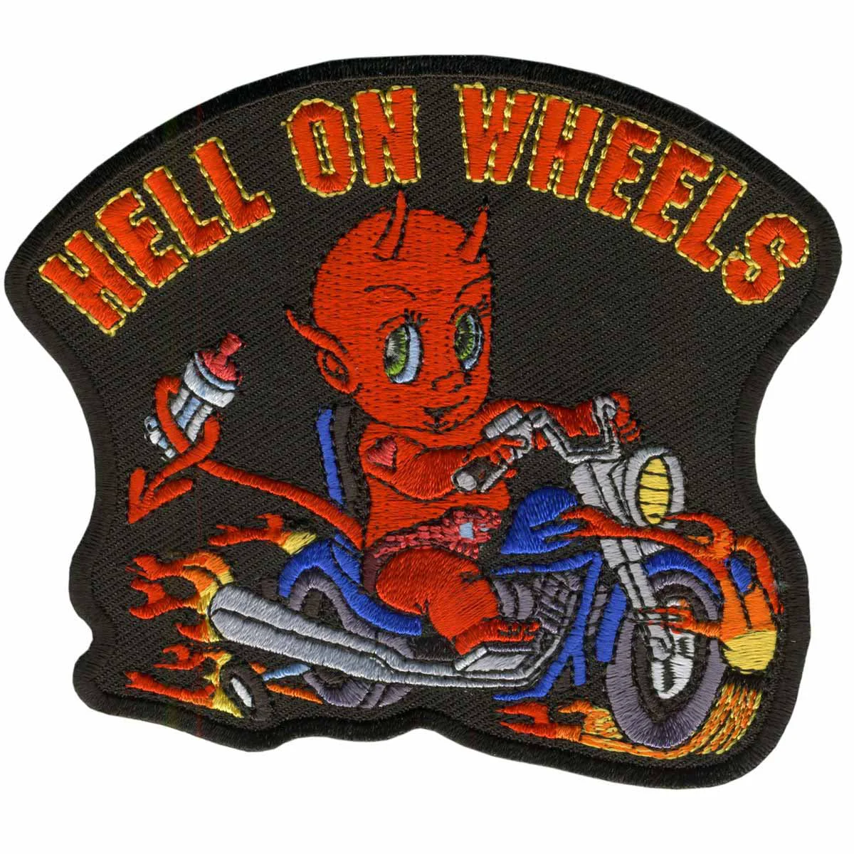 Green Hot Leathers Hell on Wheels Patch PPA3200 Verified