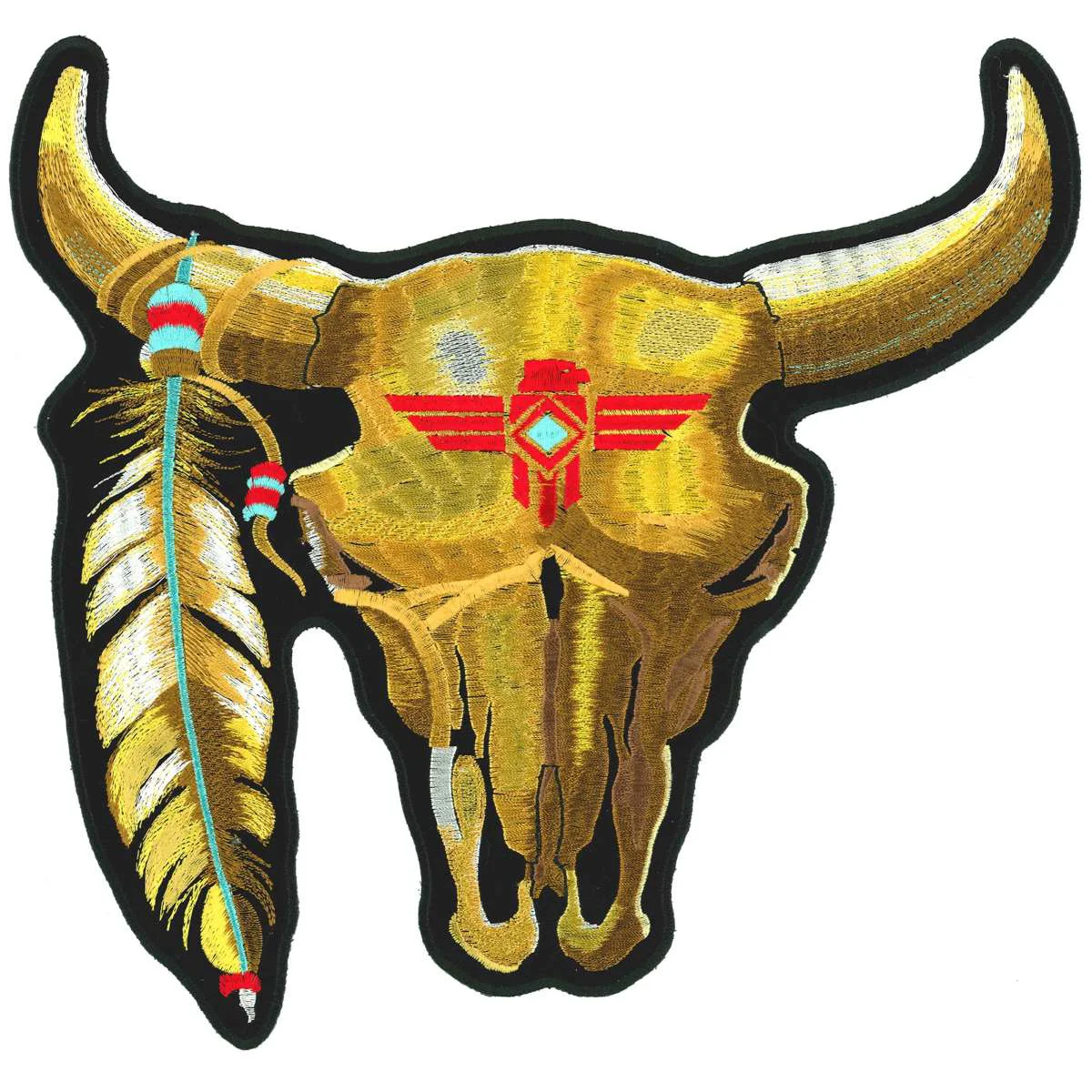 Fine Hot Leathers Cattle Skull 11 Patch PPA1357 Environmentally Friendly