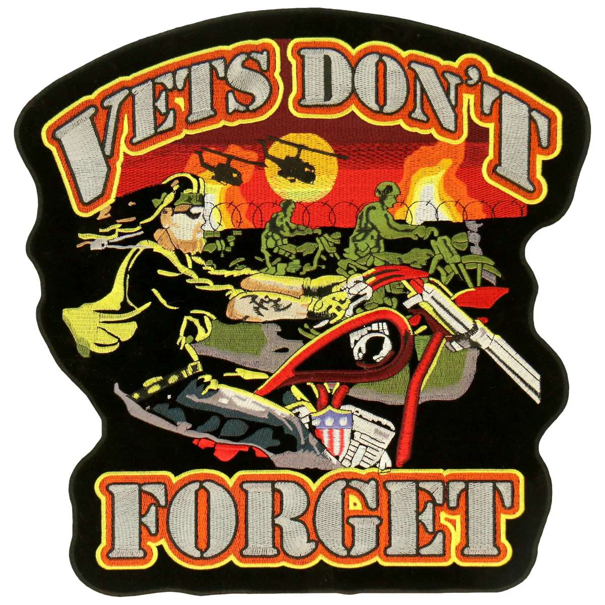 Modern Hot Leathers PPA2769 Vets Don't Forget 14 Patch PPA2769 Next-Generation