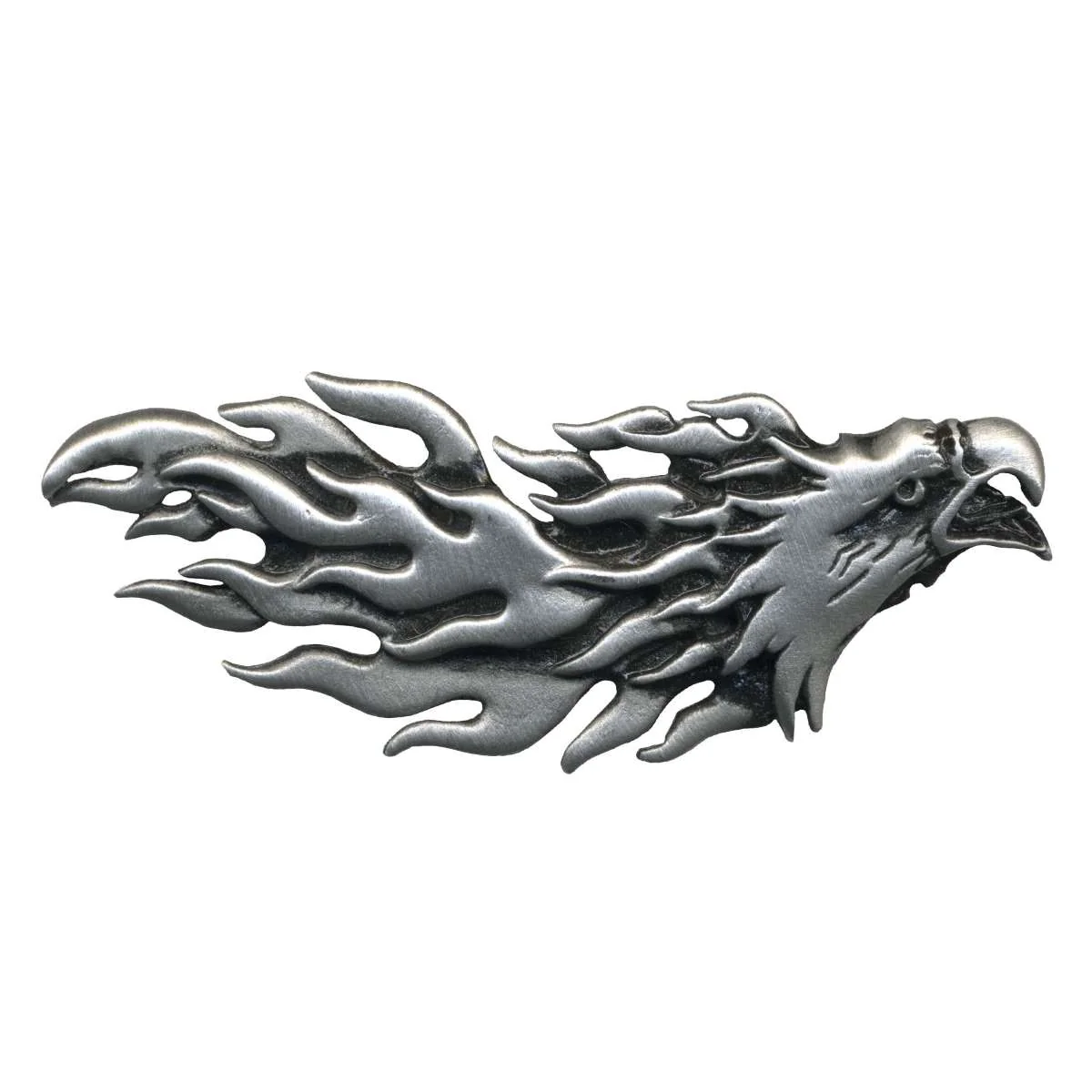 Elegant Hot Leathers Eagle and Flames Pin PNA1304 Clean
