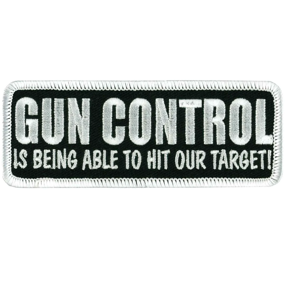 Fine Hot Leathers PPL9245 Gun Control Target Patch Refined