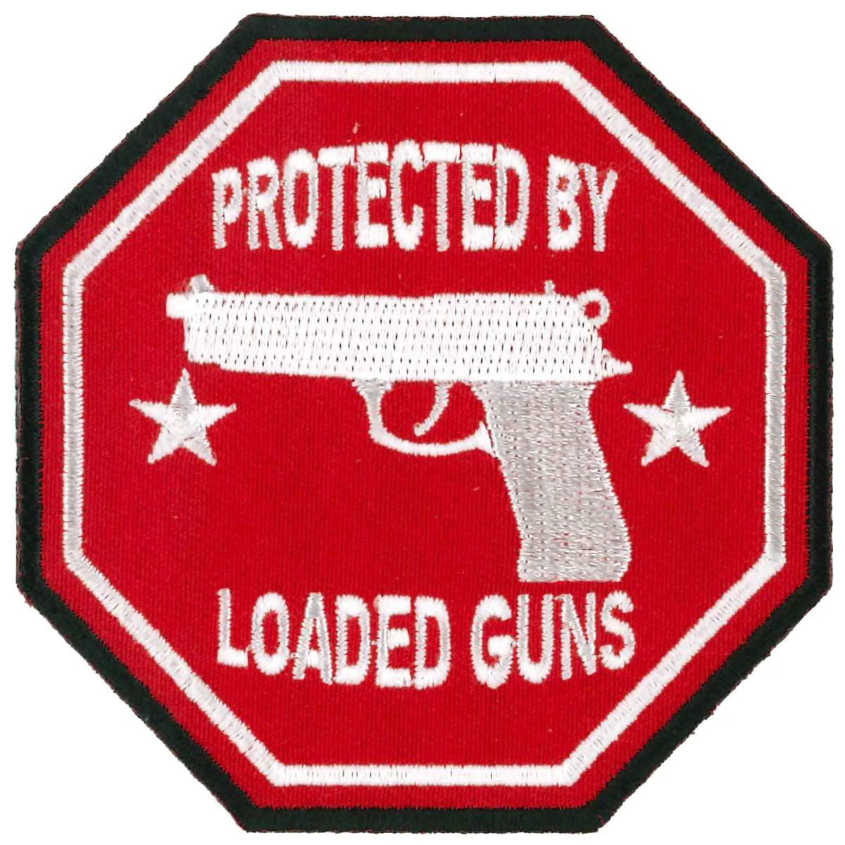 World-Class Hot Leathers PPL9329 Protected by Loaded Guns Patch Selected