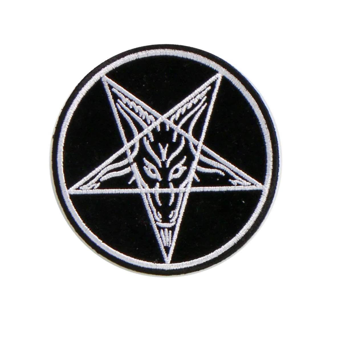 Detailed Hot Leathers Pentagram Goat Embroidered 4 X4 Patch PPL9481 Carefully Designed