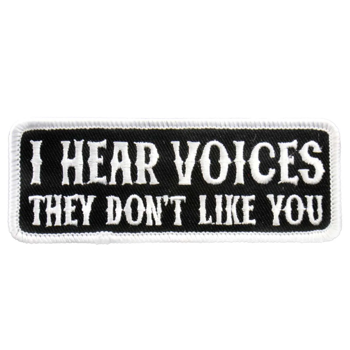 High-Performance Hot Leathers I Hear Voices 4 x 2 Patch PPL9220 Modern