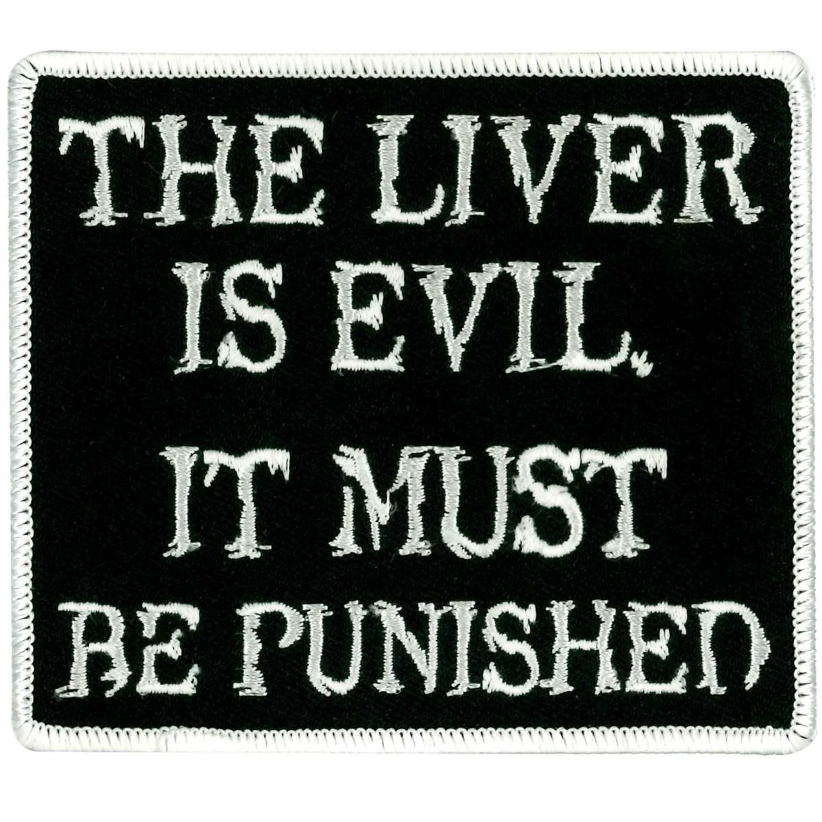 Pure Hot Leathers PPL9300 The Liver is Evil 4 Patch Practical