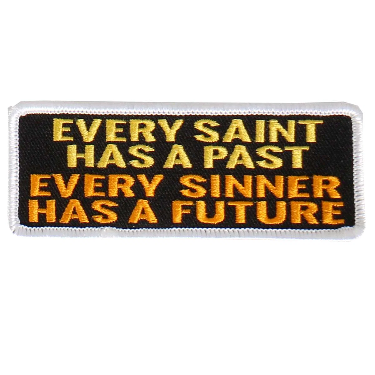 Original Design Hot Leathers Every Sinner Embroidered 4 X2 Patch PPL9470 Elite