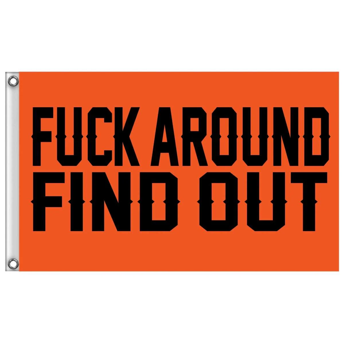 Organic Hot Leathers Fuck Around Find Out Flag FGA1085 Casual