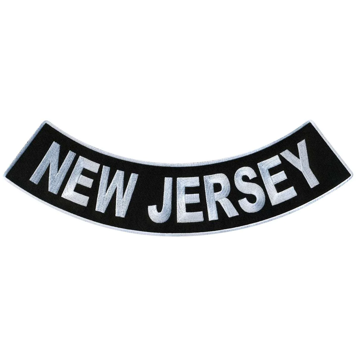 Organic Hot Leathers New Jersey 12 X 3 Bottom Rocker Patch PPM5059 Classic