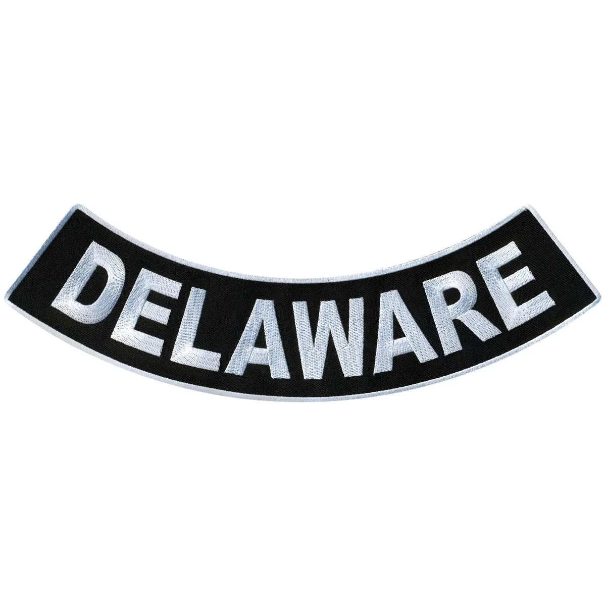 Green Hot Leathers Deleware 12 X 3 Bottom Rocker Patch PPM5015 Enhanced