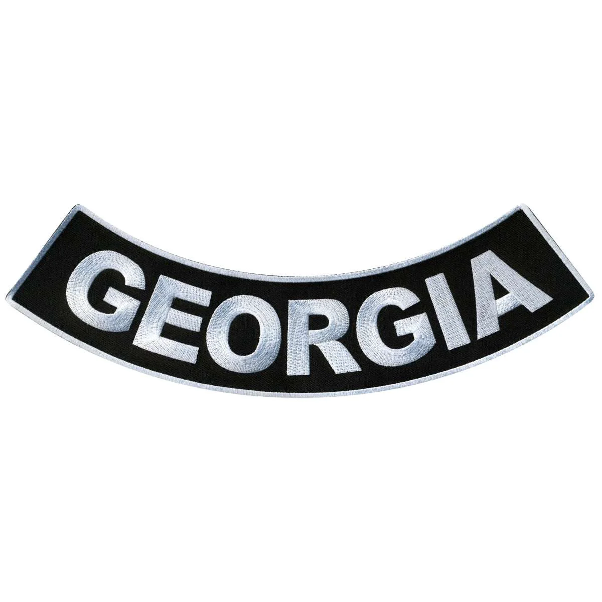 Authentic Hot Leathers Georgia 12 X 3 Bottom Rocker Patch PPM5019 Fine