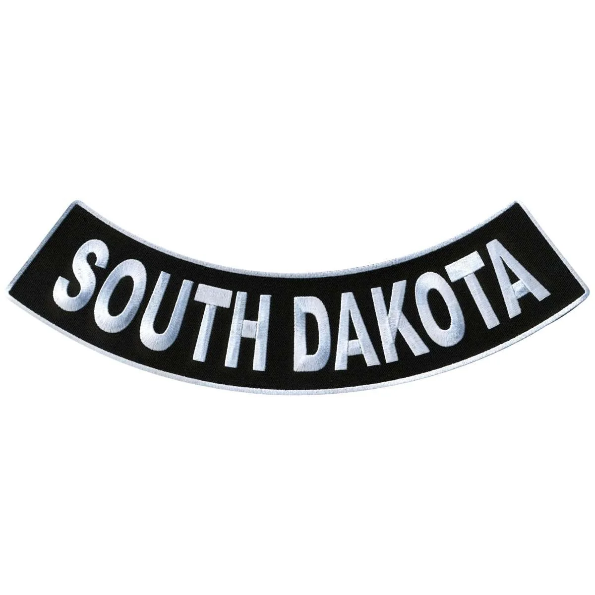 Traditional Hot Leathers South Dakota 12 X 3 Bottom Rocker Patch PPM5081 Reliable