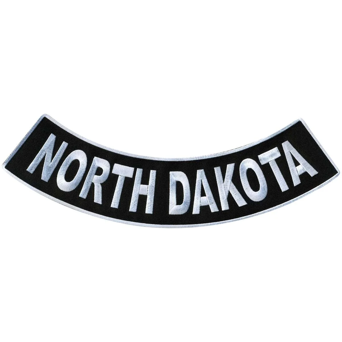 Recyclable Hot Leathers North Dakota 12 X 3 Bottom Rocker Patch PPM5067 Versatile