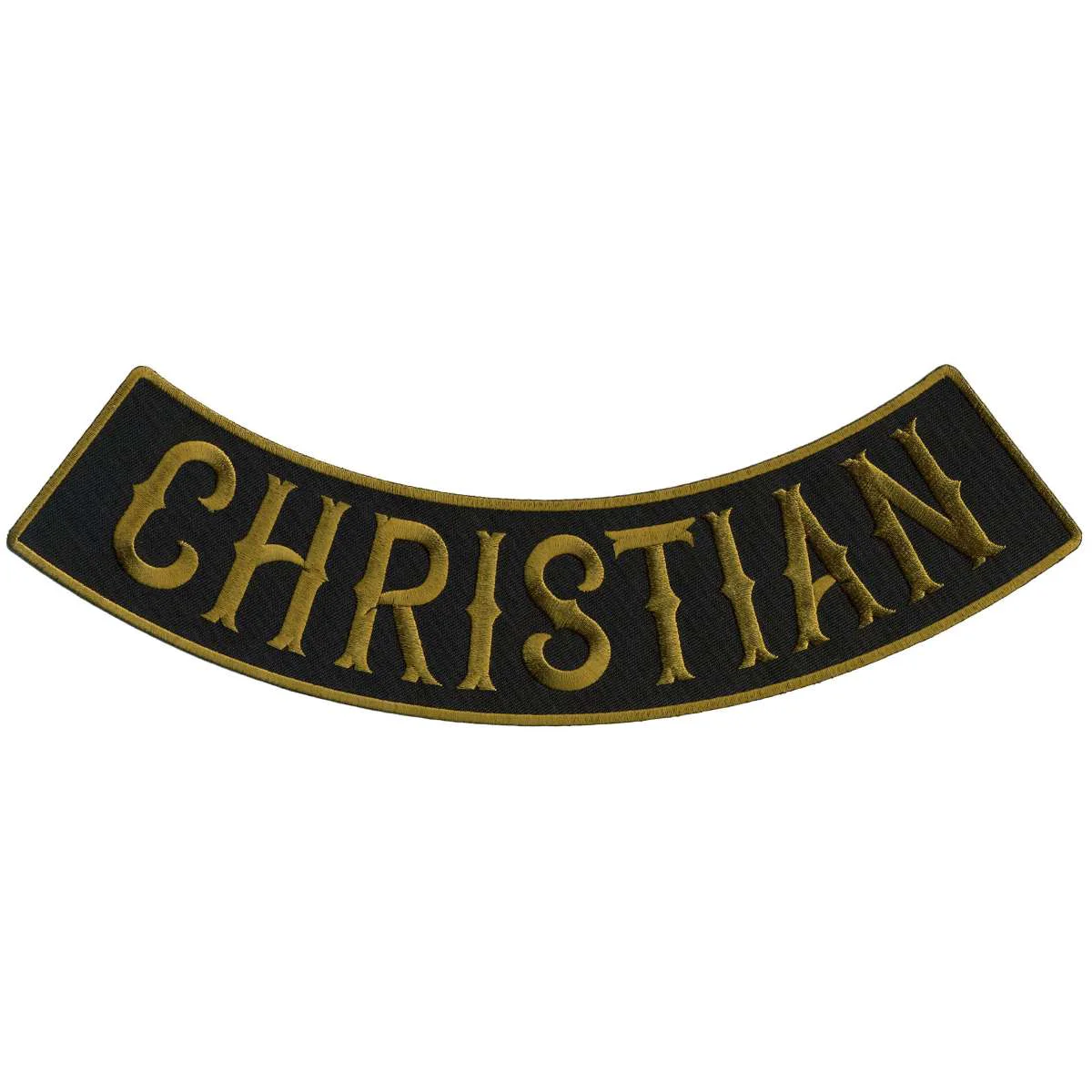 Sustainable Hot Leathers Christian 12 X 3 Bottom Rocker Patch PPM5123 Enhanced
