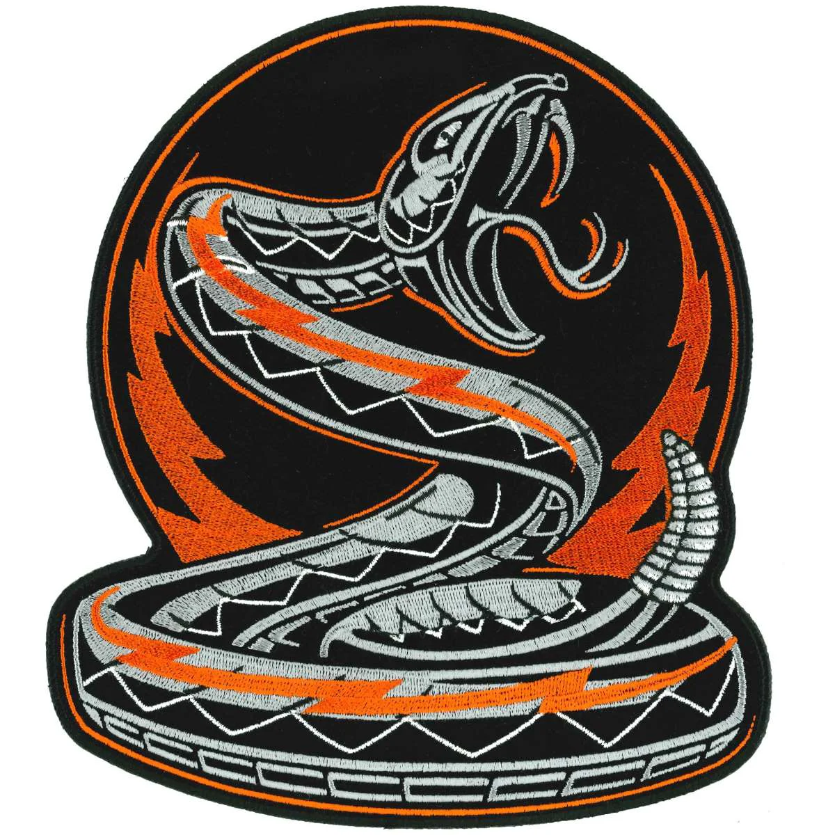 Smooth Hot Leathers Rattler Emblem 8 Patch PPQ1568 Green