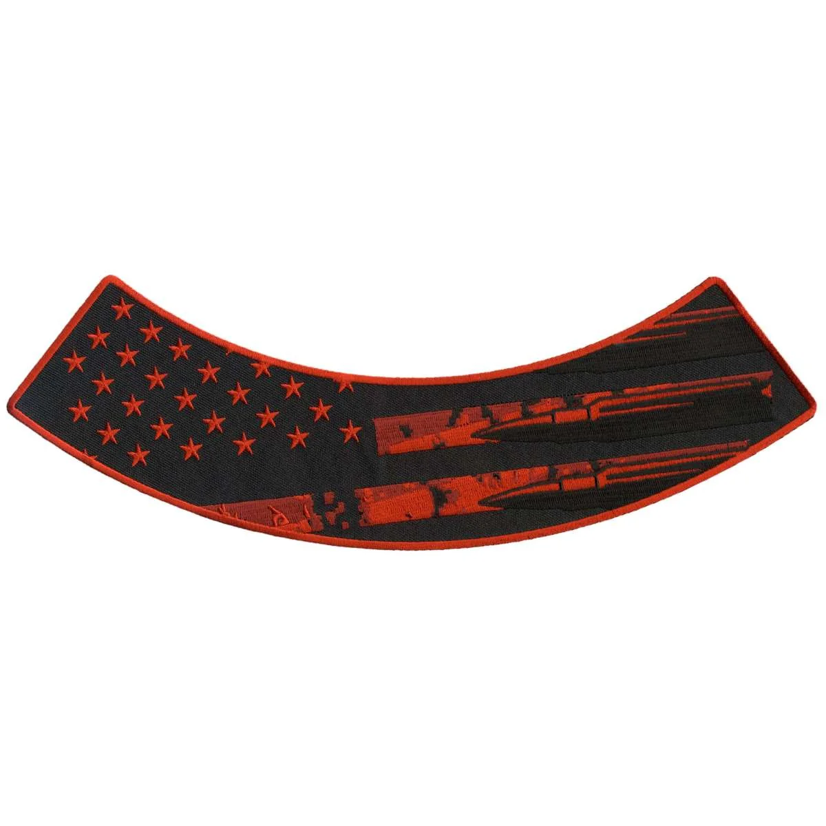 Selected Hot Leathers Bullet Flag 12 X 3 Bottom Rocker Patch PPM5187 Refined