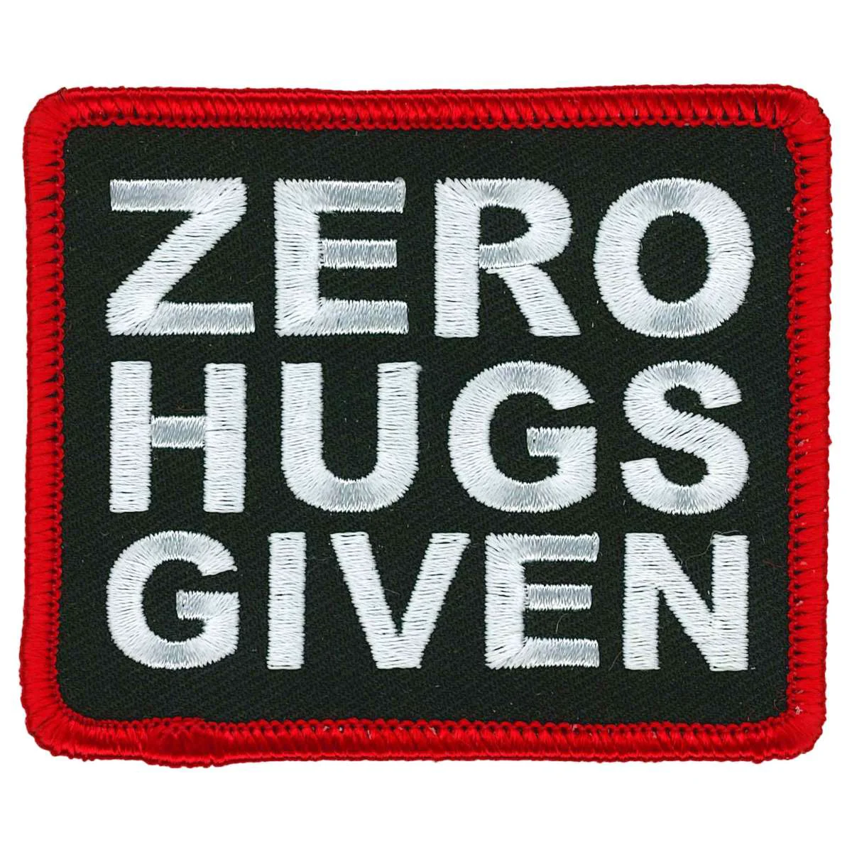 Original Hot Leathers Zero Hugs Given Patch PPL9936 Recyclable