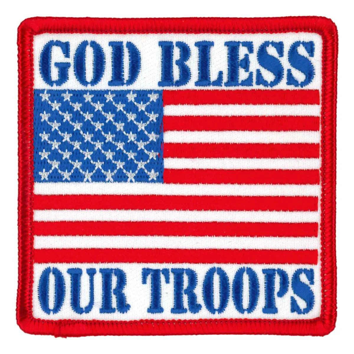 Quality Hot Leathers God Bless Our Troops Patch PPL9956 Smart