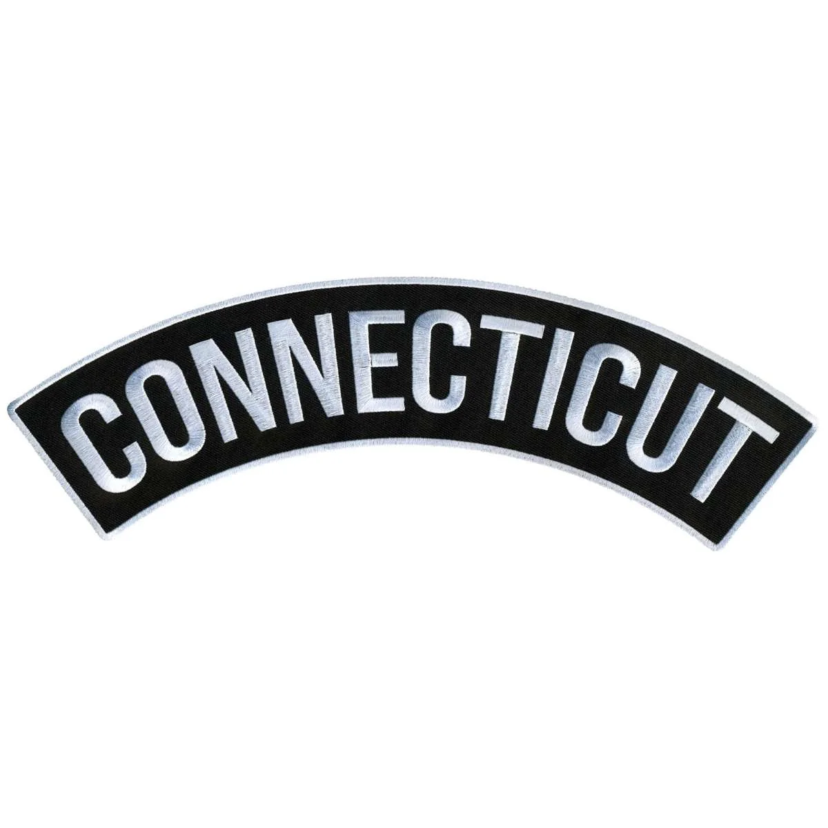 Dependable Hot Leathers Connecticut 12 X 3 Top Rocker Patch PPM4013 Prestigious