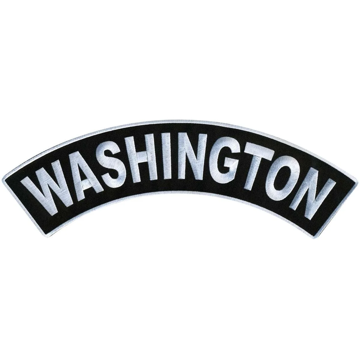High-Quality Hot Leathers Washington 12 X 3 Top Rocker Patch PPM4093 Fashionable