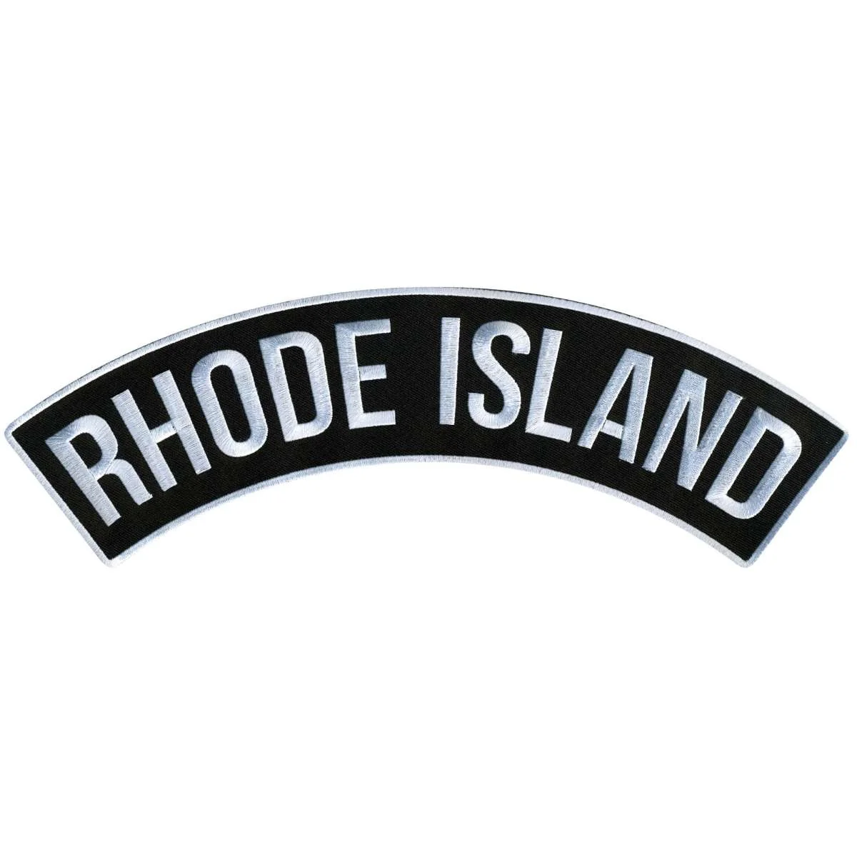 Expertly Made Hot Leathers Rhode Island 12 X 3 Top Rocker Patch PPM4077 Healthy
