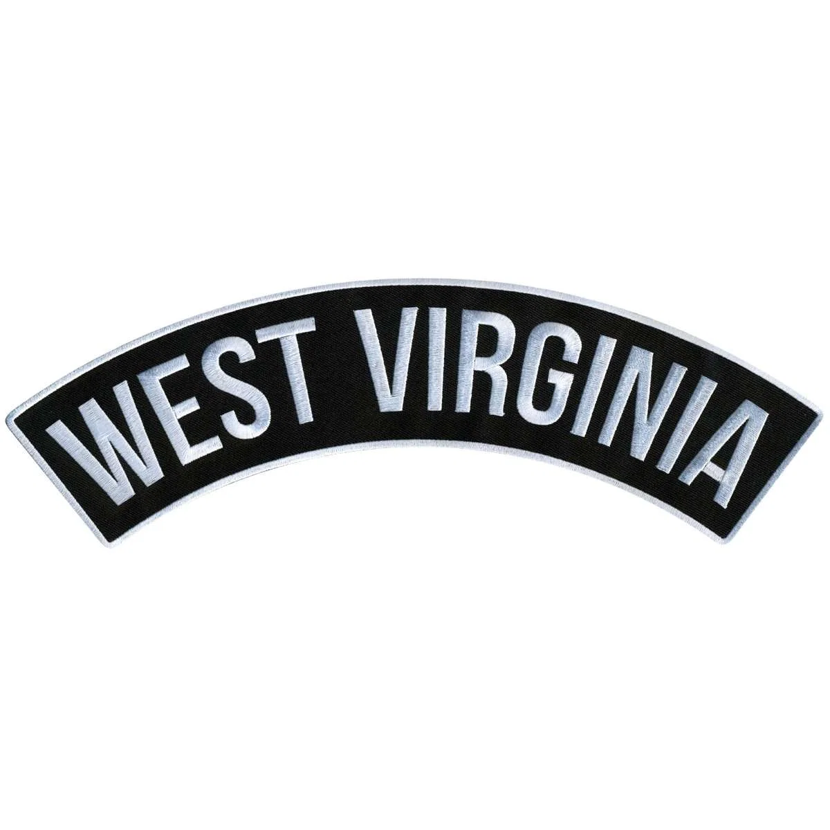 Pure Hot Leathers West Virginia 12 X 3 Top Rocker Patch PPM4095 Consistent
