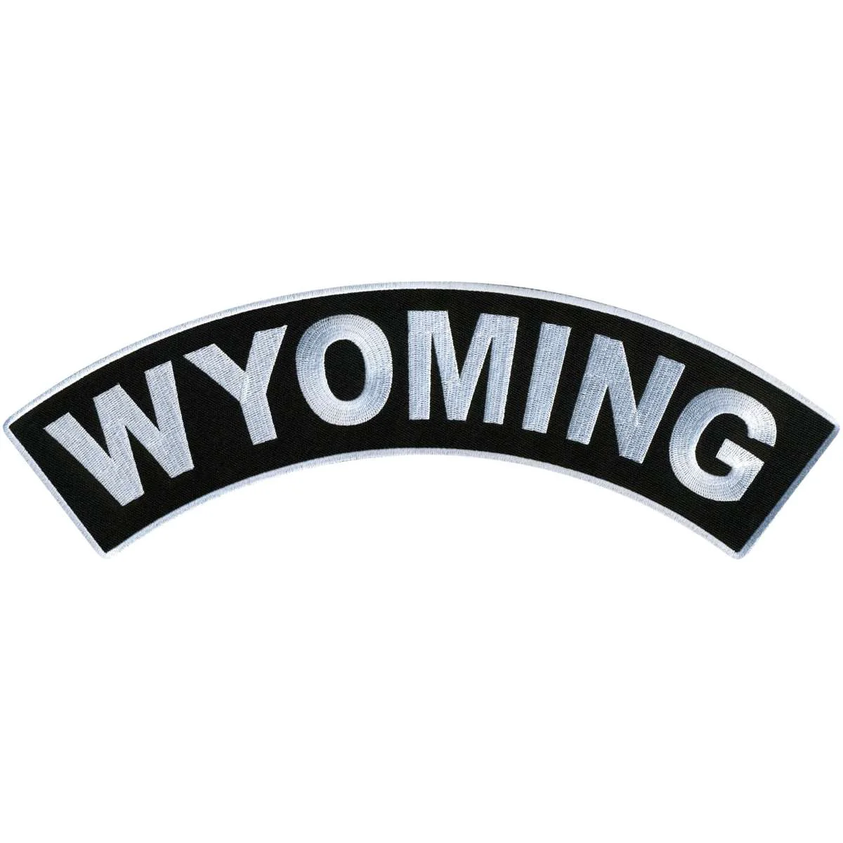Exceptional Hot Leathers Wyoming 12 X 3 Top Rocker Patch PPM4099 Safe
