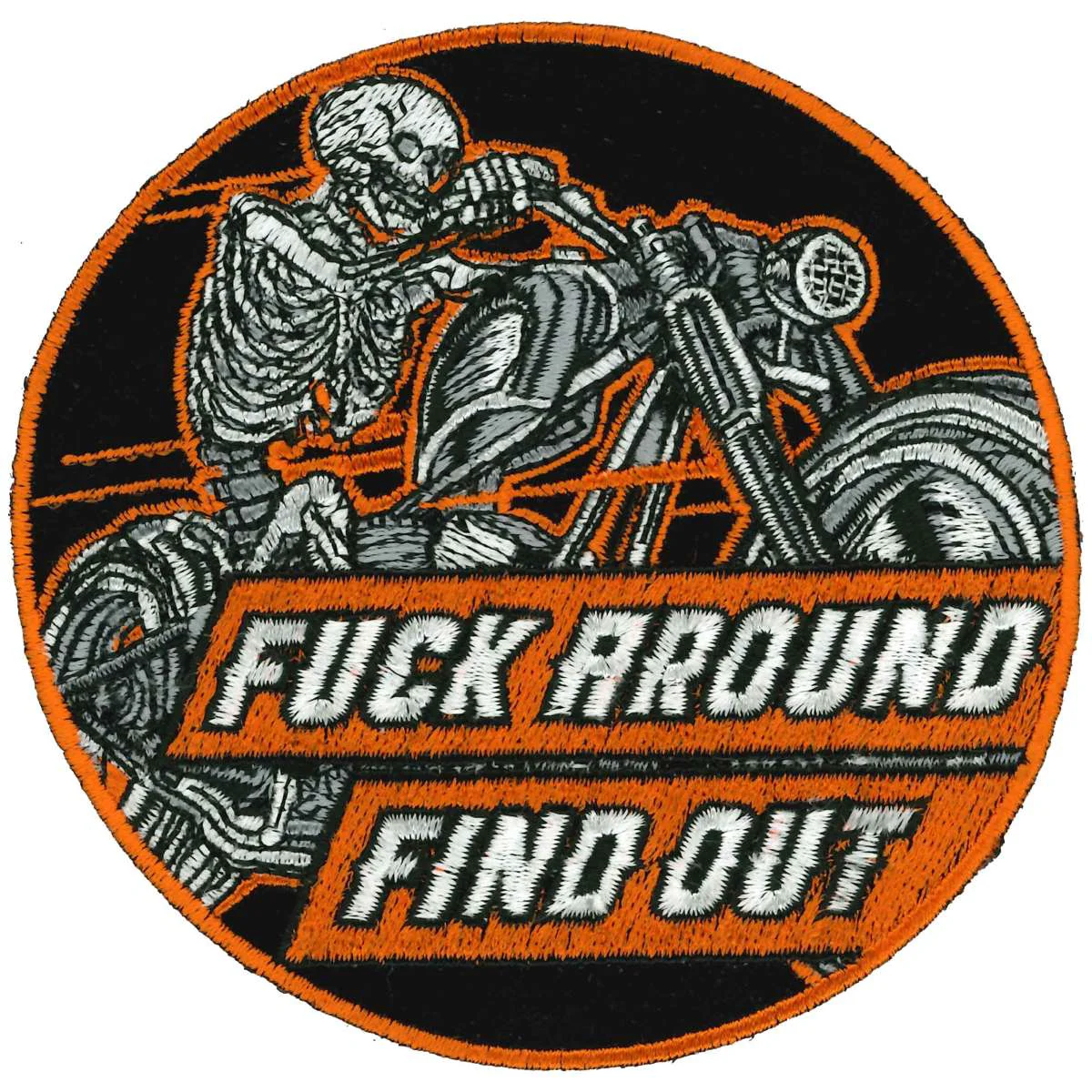 User-Friendly Hot Leathers F Around and Find out Skeleton 4 Circle Patch PPQ1743 Next-Generation