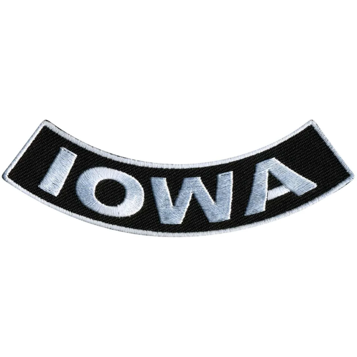 Clean Hot Leathers Iowa 4 X 1 Bottom Rocker Patch PPM5030 Traditional