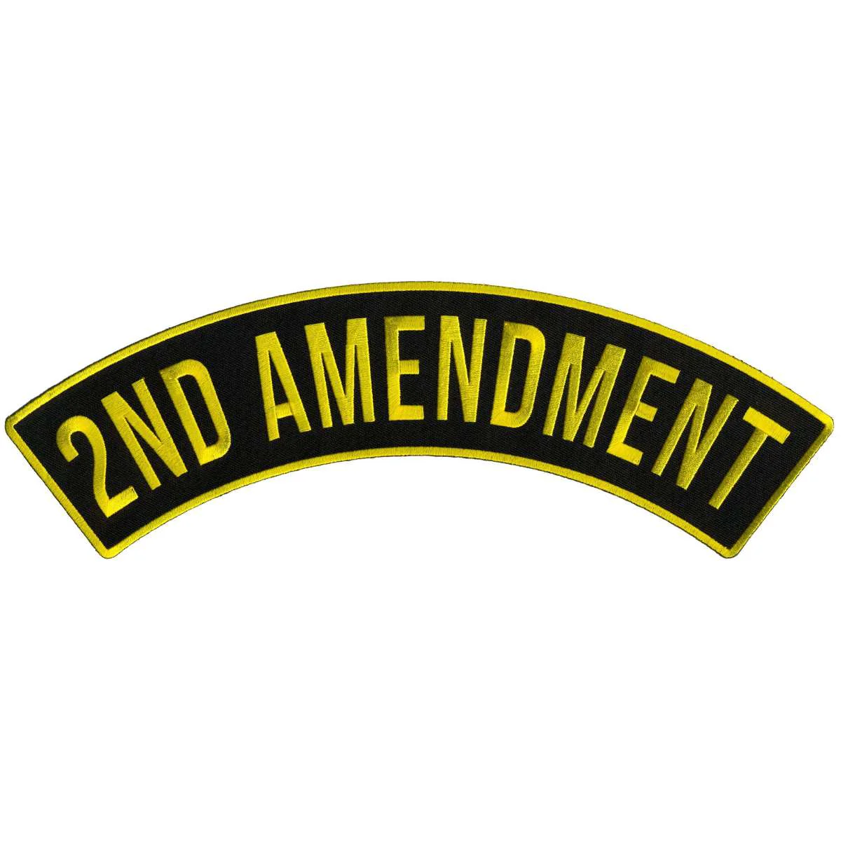 Eco-Friendly Hot Leathers 2nd Amendment 12 X 3 Top Rocker Patch PPM4101 Expertly Made