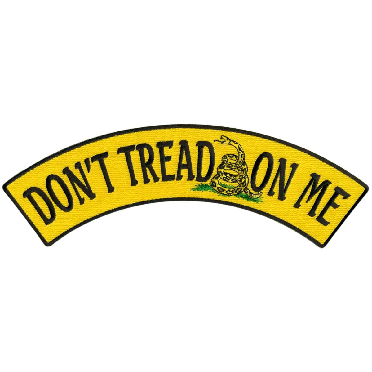 Organic Hot Leathers Don't Tread On Me 12 X 3 Top Rocker Patch PPM4127 Modern