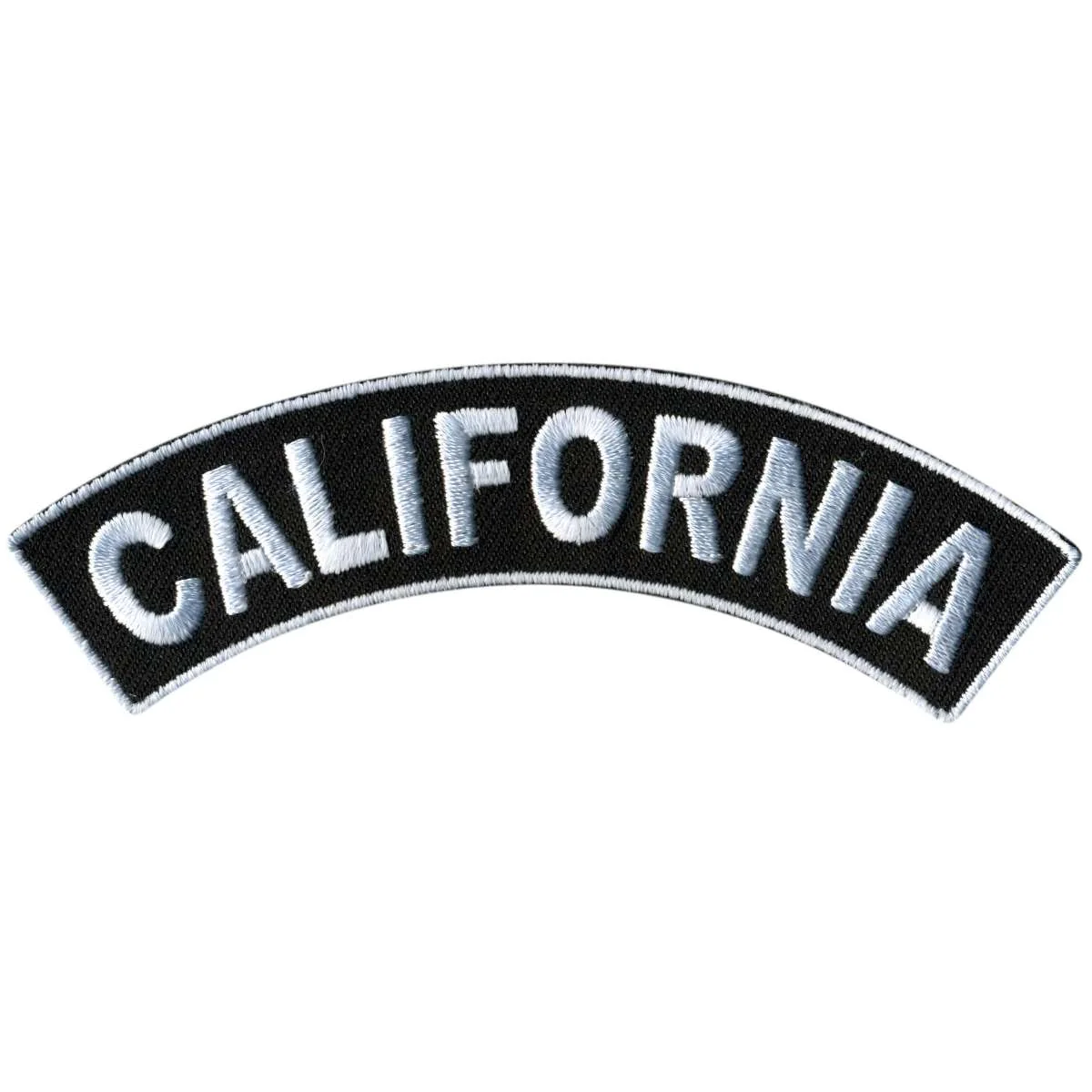Flexible Hot Leathers California 4 X 1 Top Rocker Patch PPM4010 Crafted