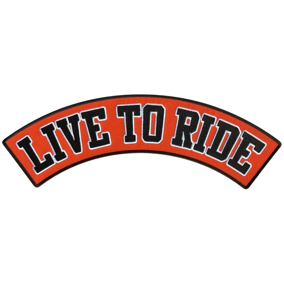 Stylish Hot Leathers Live To Ride 12 X 3 Top Rocker Patch PPM4141 Functional