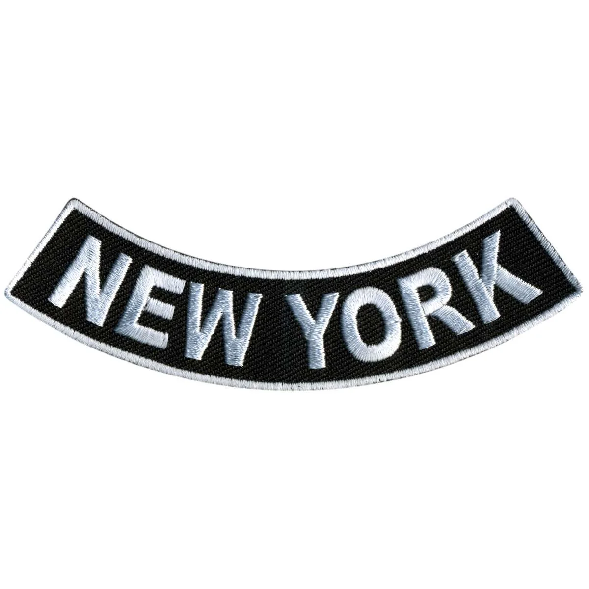 Casual Hot Leathers New York 4 X 1 Bottom Rocker Patch PPM5064 Prestigious