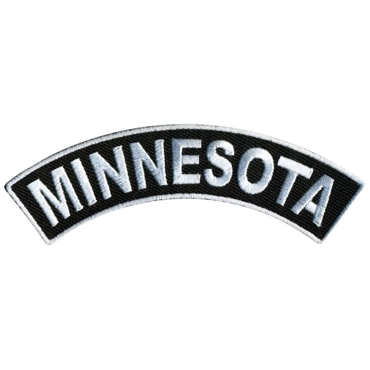 Healthy Hot Leathers Minnesota 4 X 1 Top Rocker Patch PPM4046 Crafted