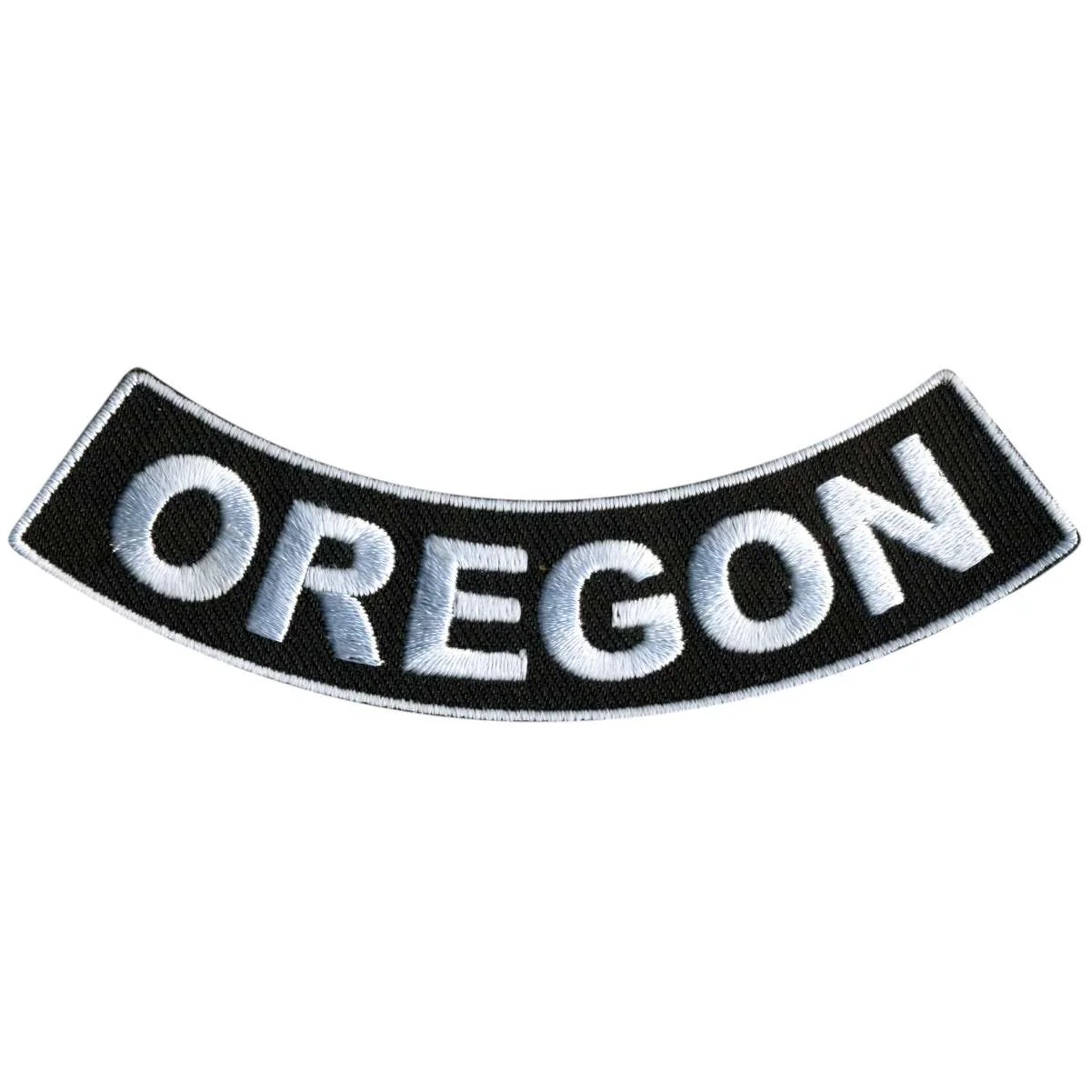 Fine Crafted Hot Leathers Oregon 4 X 1 Bottom Rocker Patch PPM5074 Relaxed